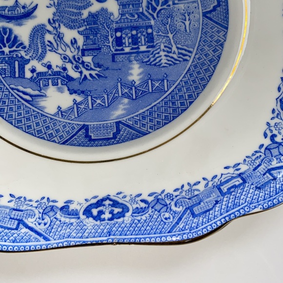 A B Jones & Sons antique stylized square porcelain Grafton China plate - Picture 2 of 6